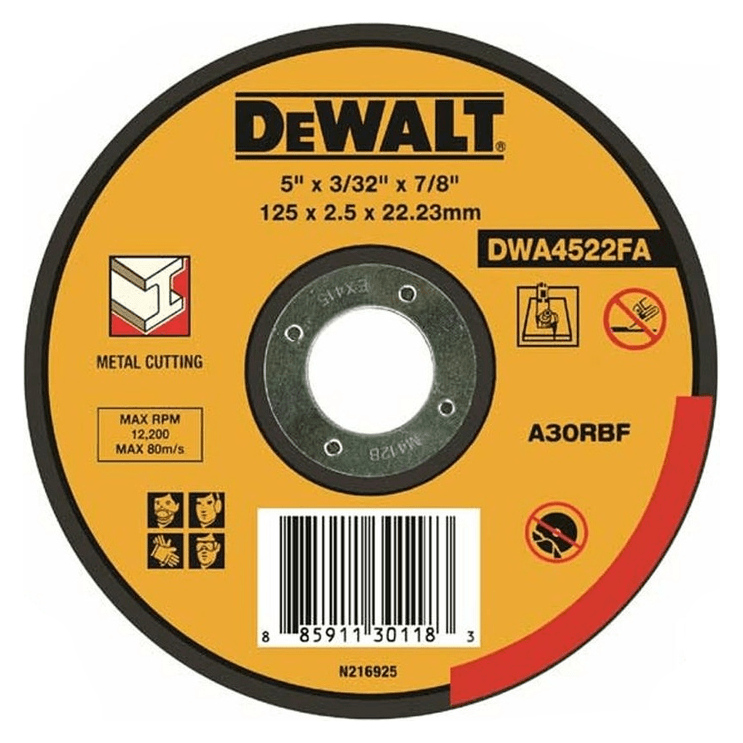 Dewalt DWA4522FA Cut Off Wheel 5 Dewalt DWA4522FA Cut Off Wheel 5